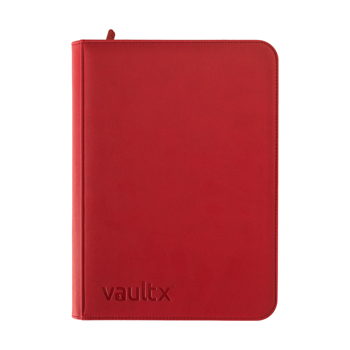 Vault X 9-Pocket Zip Binder - Fire Red