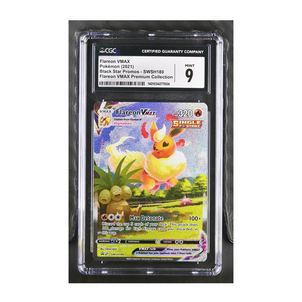 Flareon VMAX - [Holo, Graded CGC 9] SWSH180 - SWSH: Sword & Shield Promo Cards (SWSD)