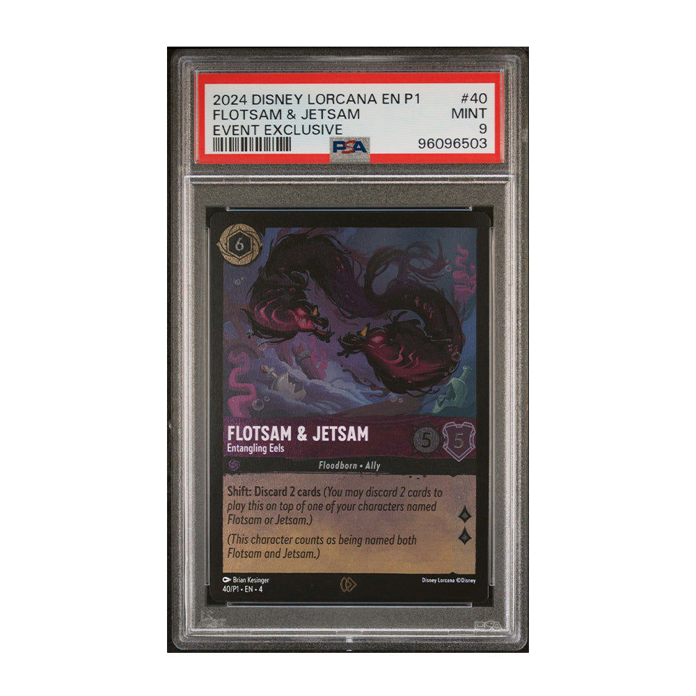 Flotsam & Jetsam - Entangling Eels - [Foil, Graded PSA 9] Disney Lorcana Promo Cards (DLPC)