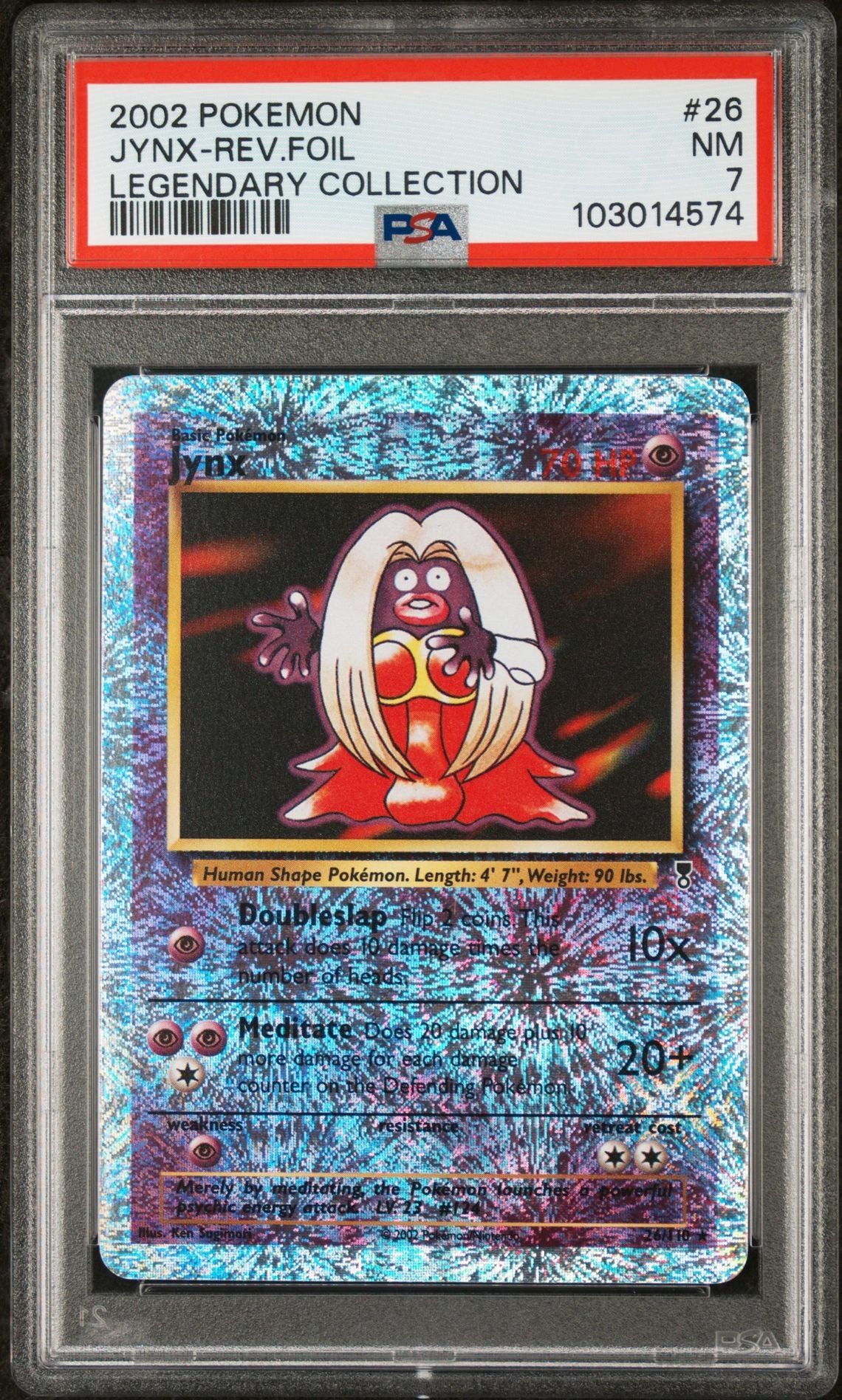 Jynx #26 - [Reverse Holo, Graded PSA 7] Legendary Collection
