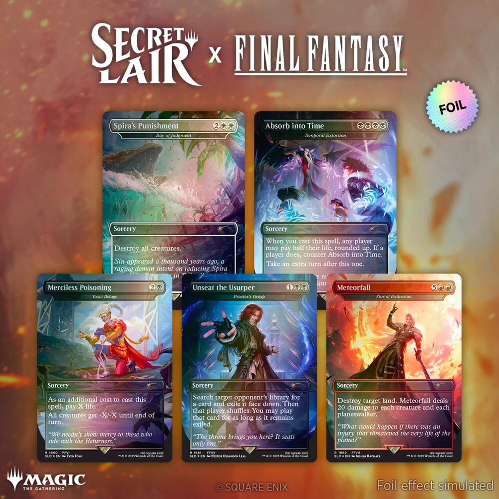 Secret Lair x FINAL FANTASY: Game Over - Rainbow Foil Edition - Secret Lair Drop Series (SLD)