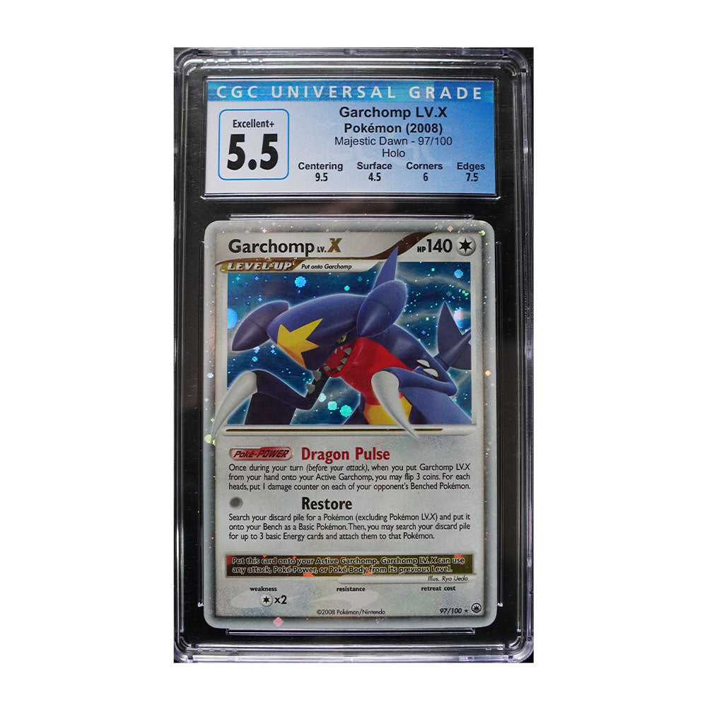 Garchomp LV.X - [Holo, Graded CGC 5.5] Majestic Dawn (MD)