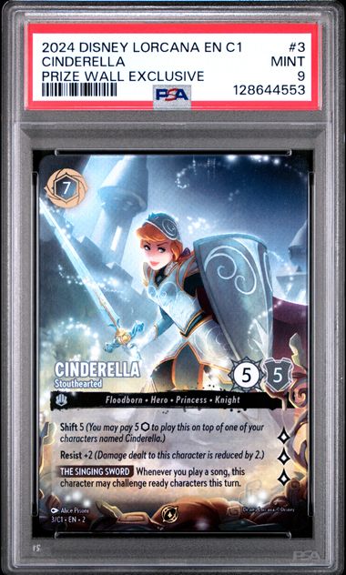 Cinderella - Stouthearted - [Graded PSA 9] Disney Lorcana Promo Cards (DLPC)