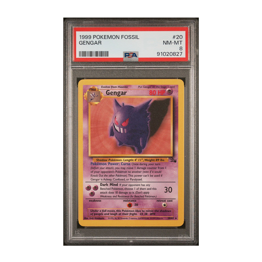 Gengar (20) - [Graded PSA 8] Fossil (FO)