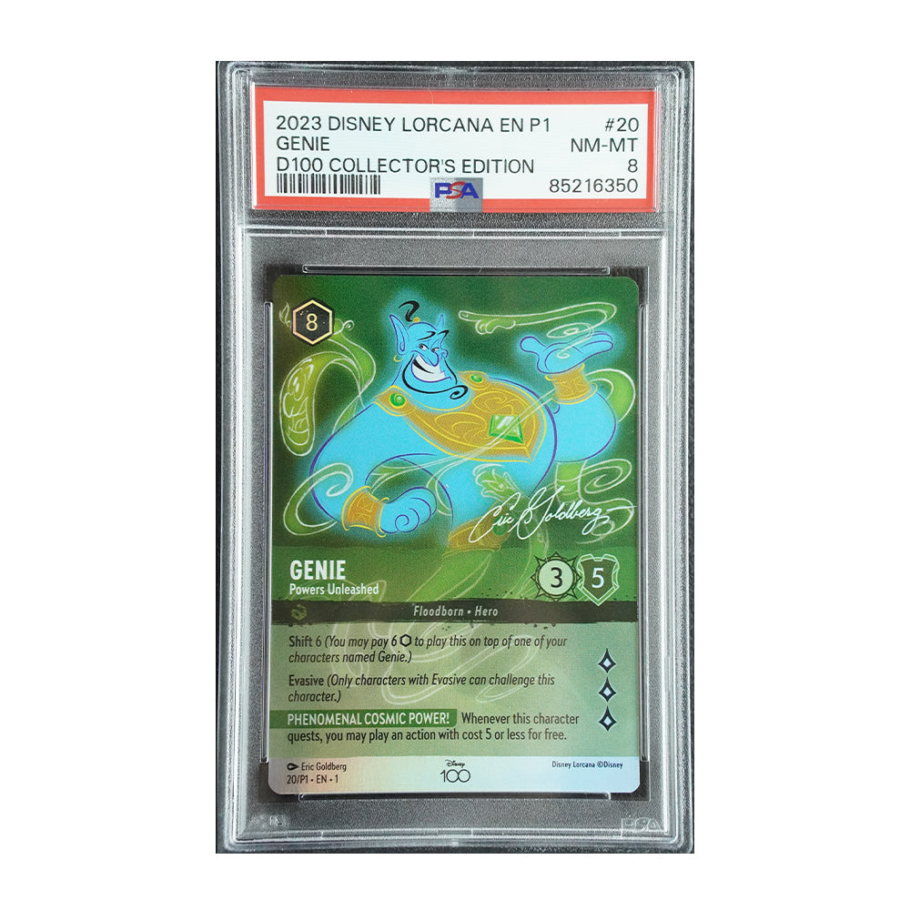 Genie - Powers Unleashed - [Foil, Disney 100, Graded PSA 8] Promo (P1)