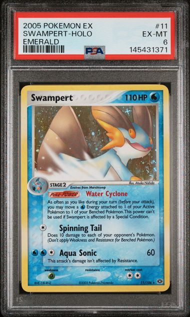 Swampert #11 - [Graded PSA 6] Emerald (EM)