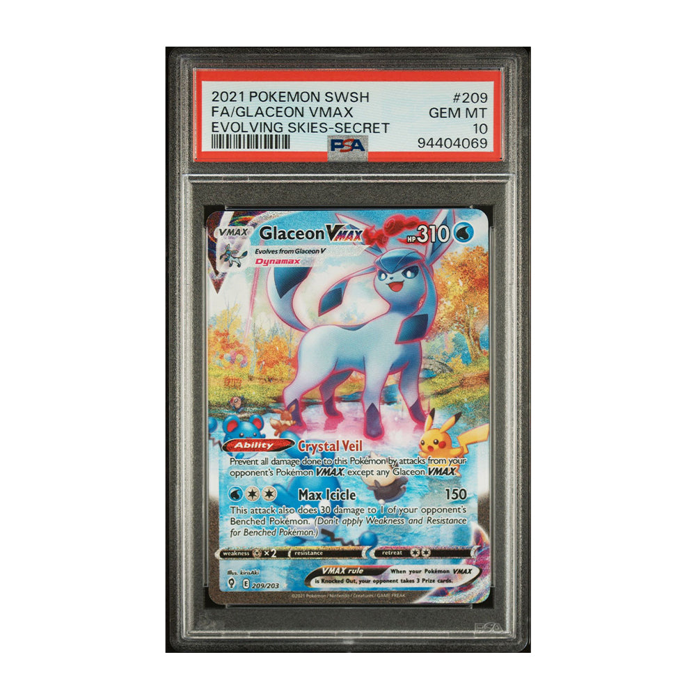 Glaceon Vmax [Japanese, Holo, Graded PSA 10] -  Japanese Evolving Skies