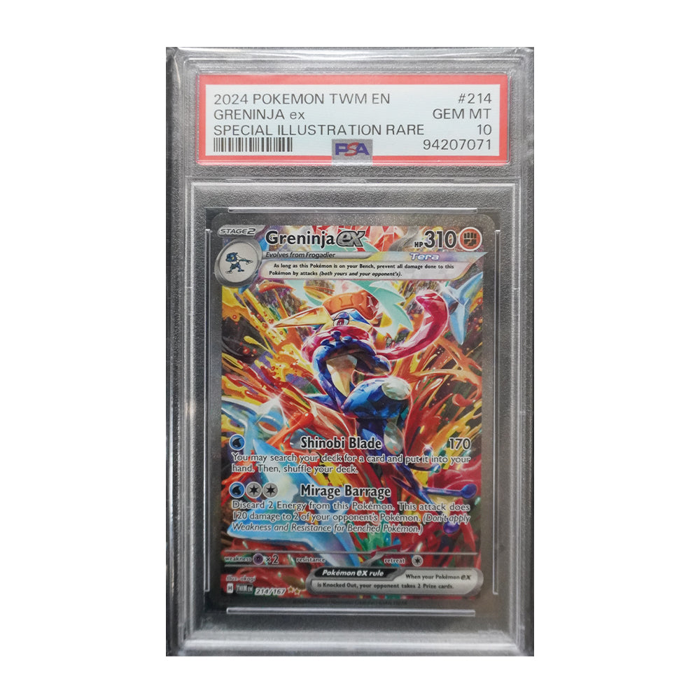 Greninja ex 214/167 [Holo, Graded PSA 10] - SV06: Twilight Masquerade (TWM)