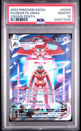 Deoxys Vmax #GG45 - [Graded PSA 10] Sword And Shield Crown Zenith
