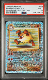 Primeape #59 - [Reverse Holo, Graded PSA 9] Legendary Collection
