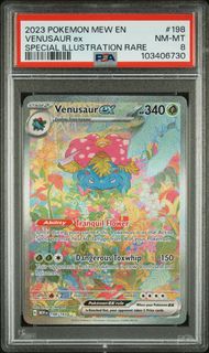 Venusaur Ex Special Illustration Rare #198 - [Graded PSA 8] Scarlet Violet 151 (Mew)