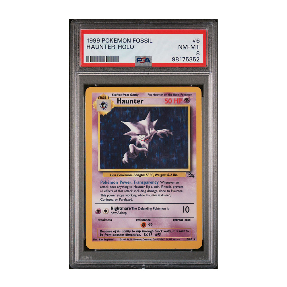 Haunter (6) [Holo, Graded PSA 8] - Fossil (FO)