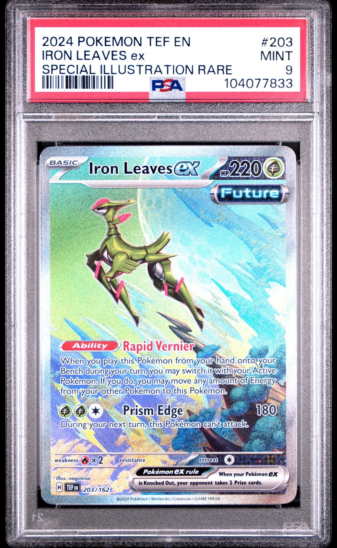 Iron Leaves Ex Special Illustration Rare #203 - [Graded PSA 9] Temporal Forces
