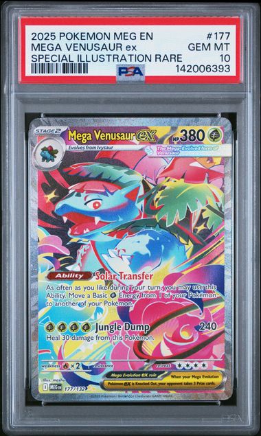 Mega Venusaur ex #177 - [Graded PSA 10] ME01: Mega Evolution (MEG)