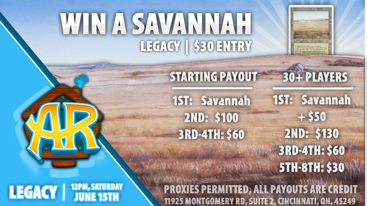 Legacy Tournament Buy-In - June 15th