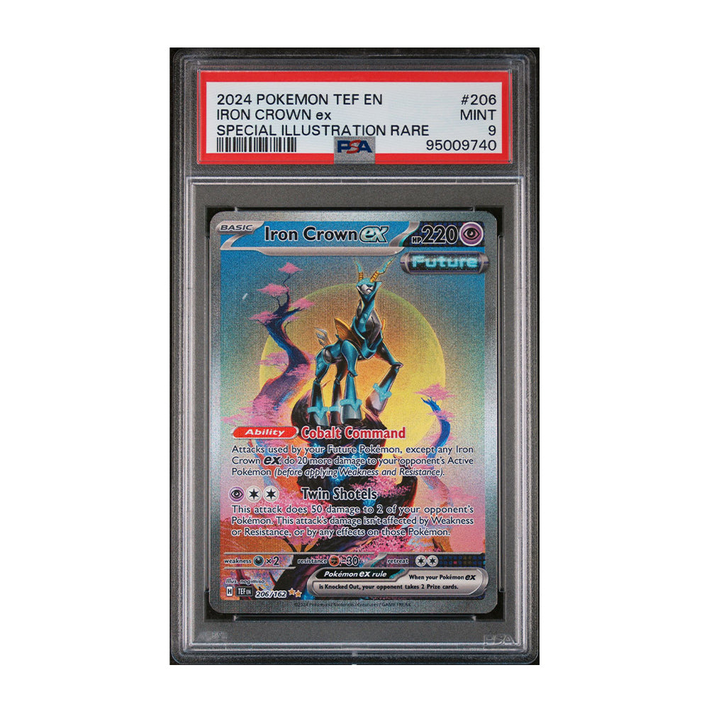 iron crown pokemon card Iron Crown ex 206/162 [Holo, Graded PSA 9]