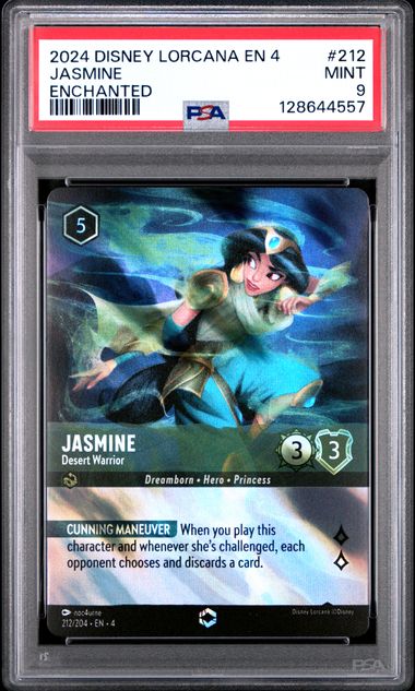 Jasmine - Desert Warrior (Enchanted) - [Graded PSA 9] Ursula's Return (4)