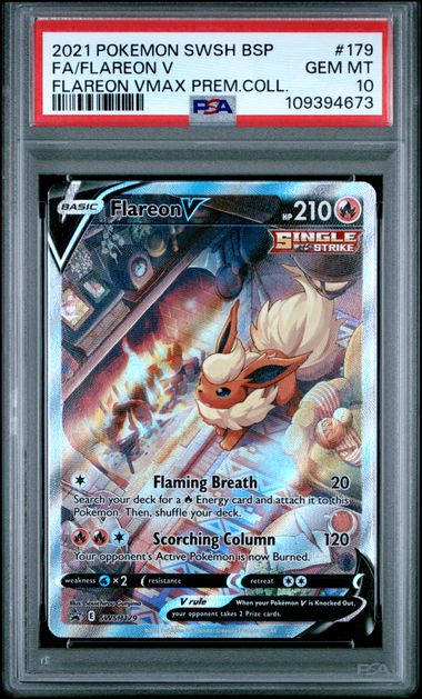 Flareon V #SWSH179 - [Graded PSA 10] SWSH: Sword & Shield Promo Cards (SWSD)