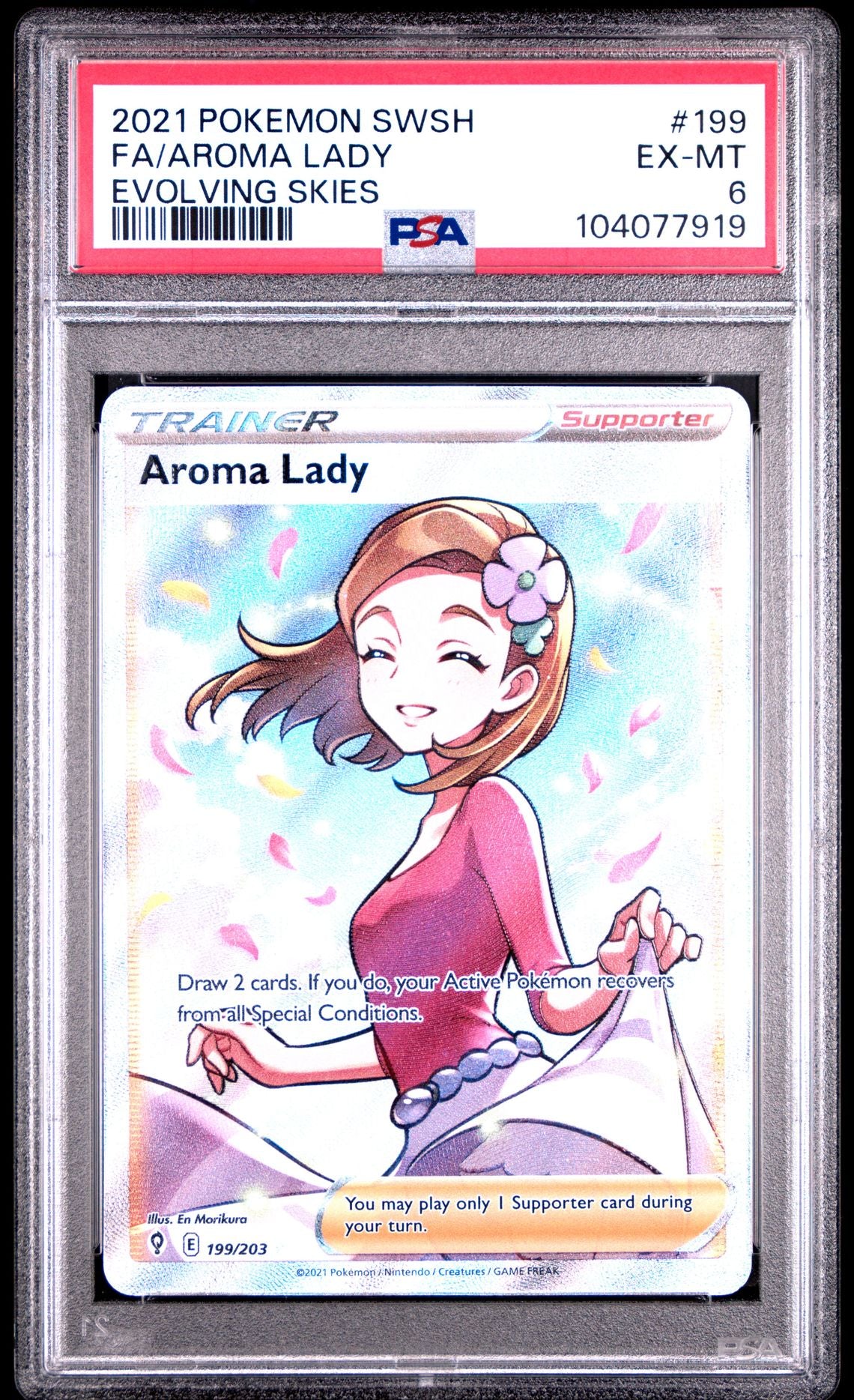 Aroma Lady #199 - [Graded PSA 6] Sword & Shield Evolving Skies