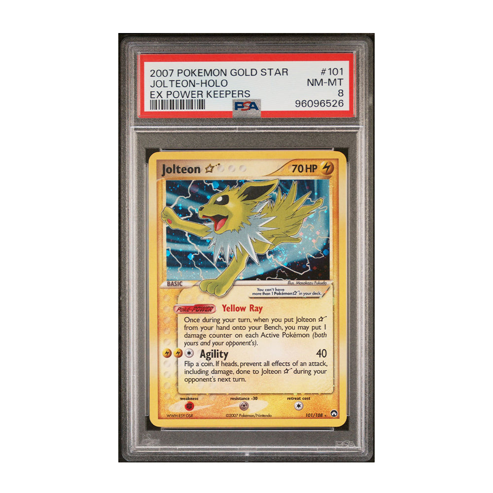 Jolteon Star - [Holo, Graded PSA 8] Power Keepers (PK)