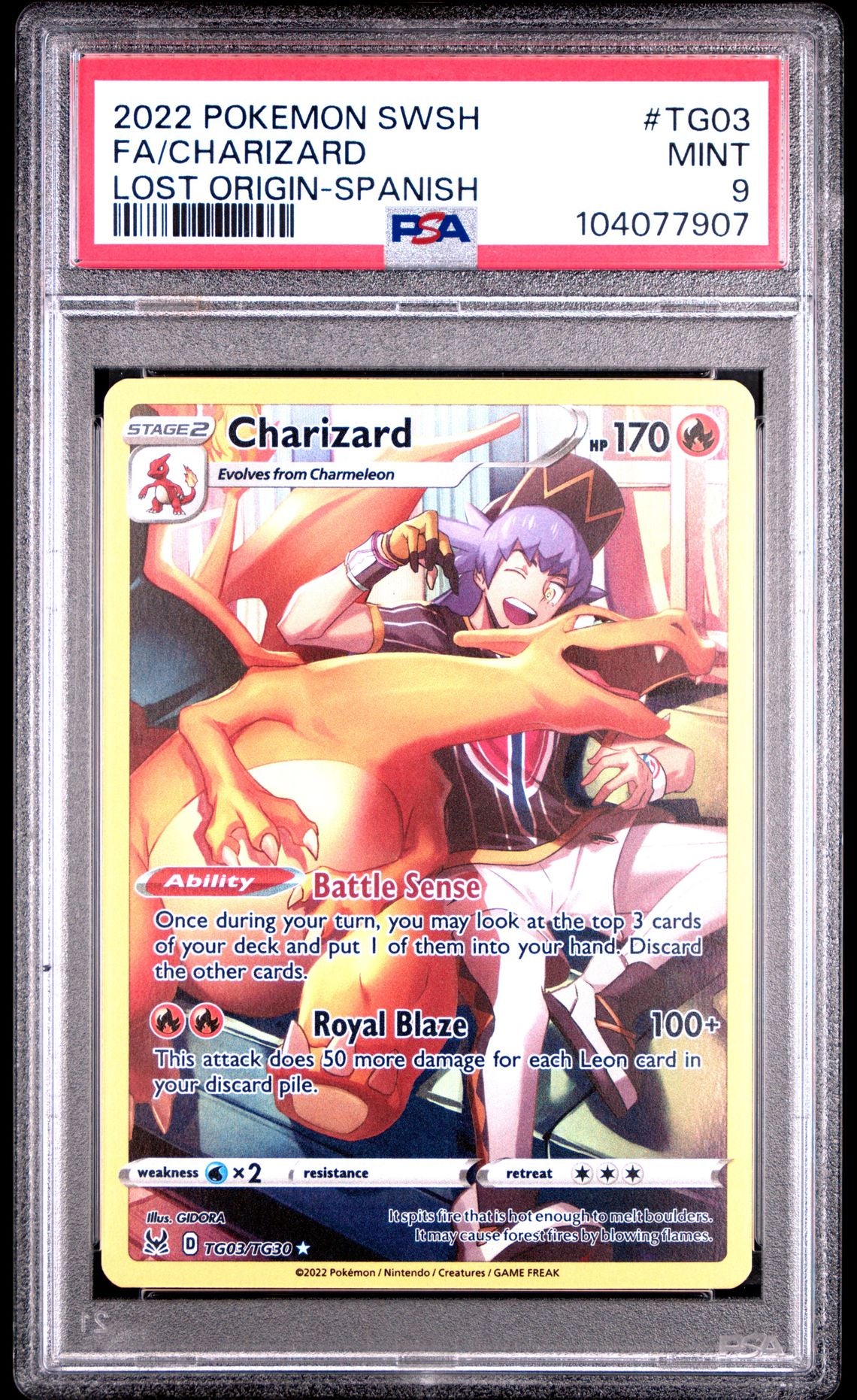 Charizard Spanish #TG03 - [Graded PSA 9] Sword & Shield Lost Origin