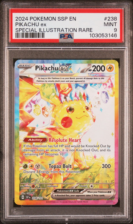 Pikachu Ex Special Illustration Rare #238 - [Graded PSA 9] Surging Sparks