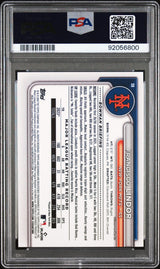 Francisco Lindor 2024 Bowman #38 Orange - [PSA Graded 8] - Back