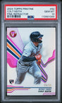 Colt Keith 2024 Topps Pristine #62 Pink Refractor - [PSA Graded 10] - Front