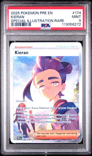 Kieran Special Art Rare #174 - [Graded PSA 9] SV: Prismatic Evolutions (PRE)