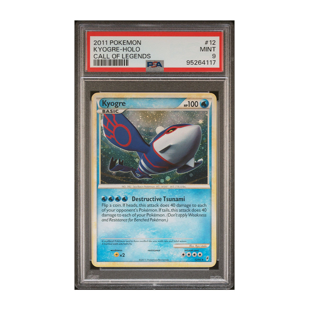 Kyogre 12/95 - [Holo, Graded PSA 9] Call of Legends (CL)