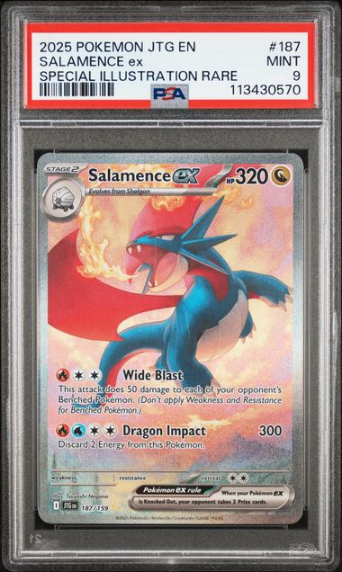 Salamence ex - [Graded PSA 9] SV09: Journey Together (JTG)