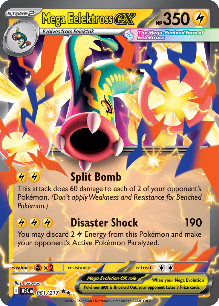 Mega Eelektross ex (61/217) - Ascended Heroes (ASC)