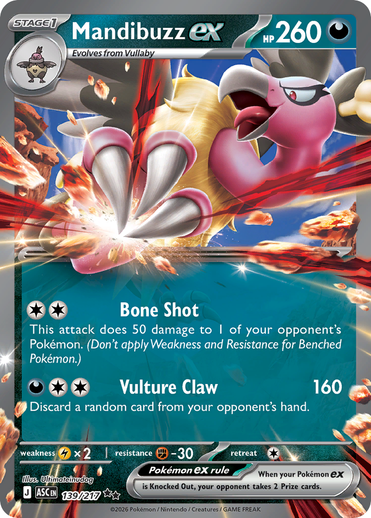 Mandibuzz ex (139/217) - Ascended Heroes (ASC)
