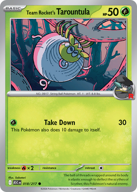 Team Rocket's Tarountula (18/217) - Ascended Heroes (ASC)