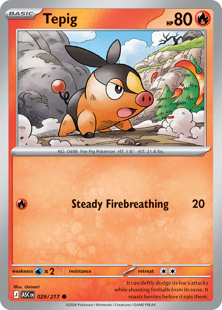 Tepig (29/217) - Ascended Heroes (ASC)
