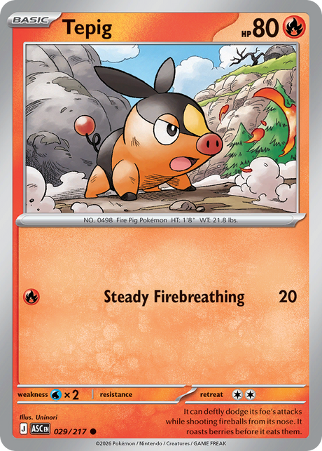 Tepig (29/217) - Ascended Heroes (ASC)
