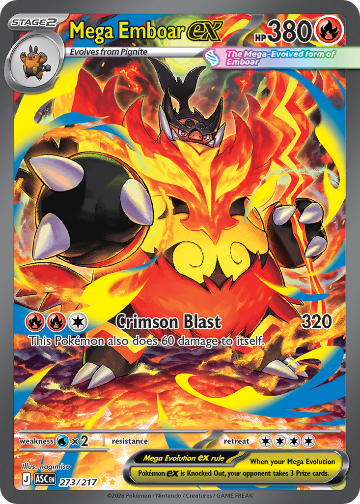 Mega Emboar ex (273/217) - [Special Illustration Rare] Ascended Heroes (ASC)