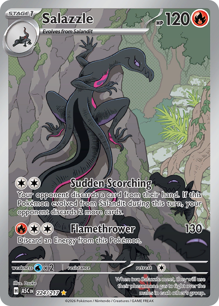 Salazzle (224/217) - [Illustration Rare] Ascended Heroes (ASC)