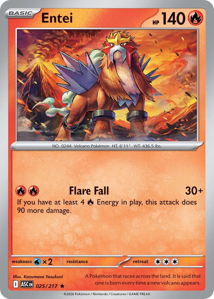 Entei (25/217) - Ascended Heroes (ASC)