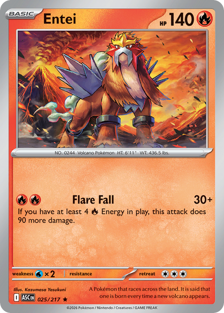Entei (25/217) - Ascended Heroes (ASC)