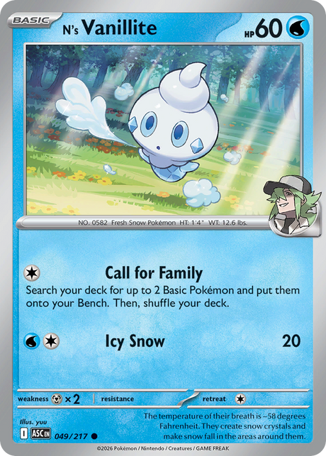 N's Vanillite (49/217) - Ascended Heroes (ASC)