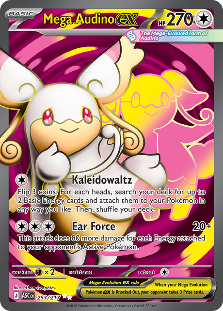 Mega Audino ex (253/217) - [Full Art] Ascended Heroes (ASC)