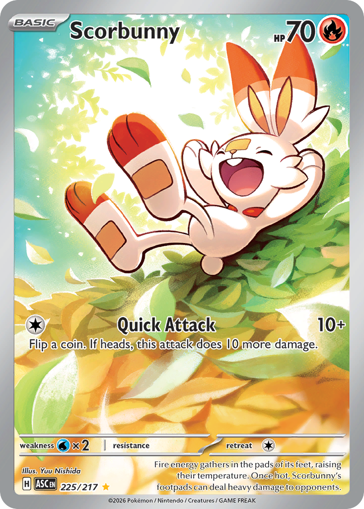 Scorbunny (225/217) - [Illustration Rare] Ascended Heroes (ASC)