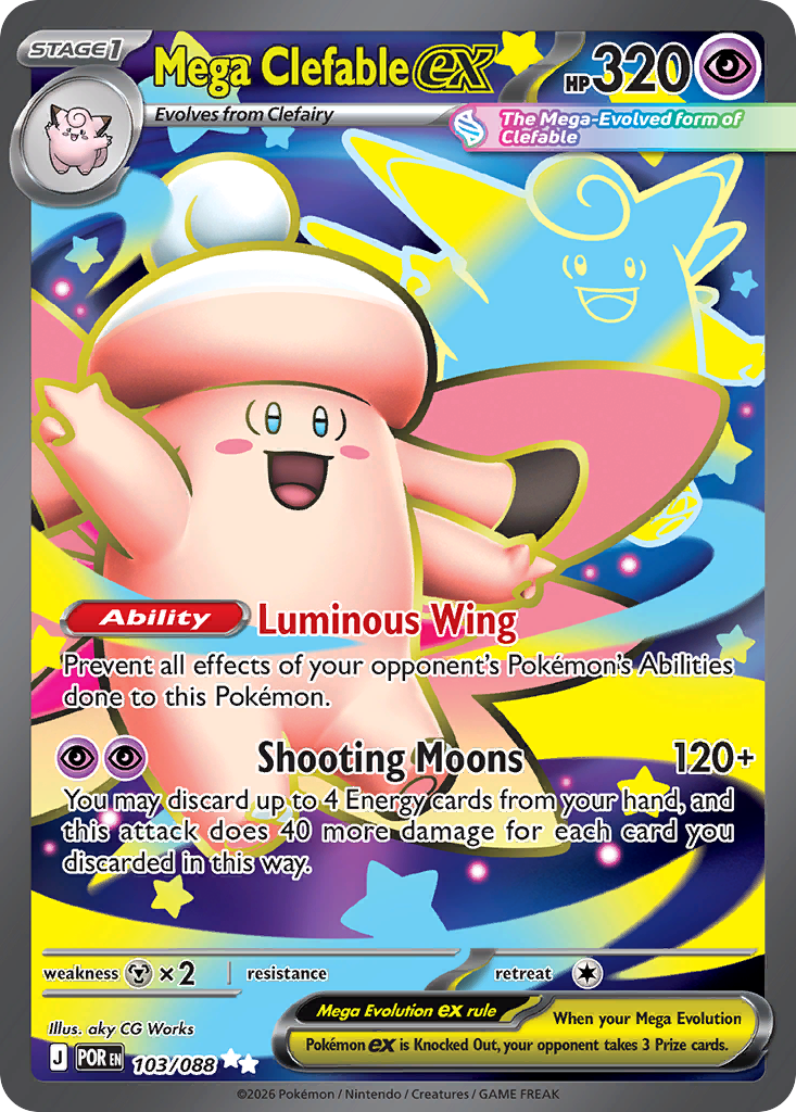 Mega Clefable ex (103/88) - [Full Art] Perfect Order (POR)