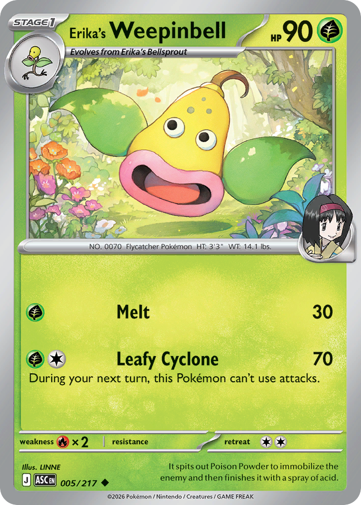 Erika's Weepinbell (5/217) - Ascended Heroes (ASC)