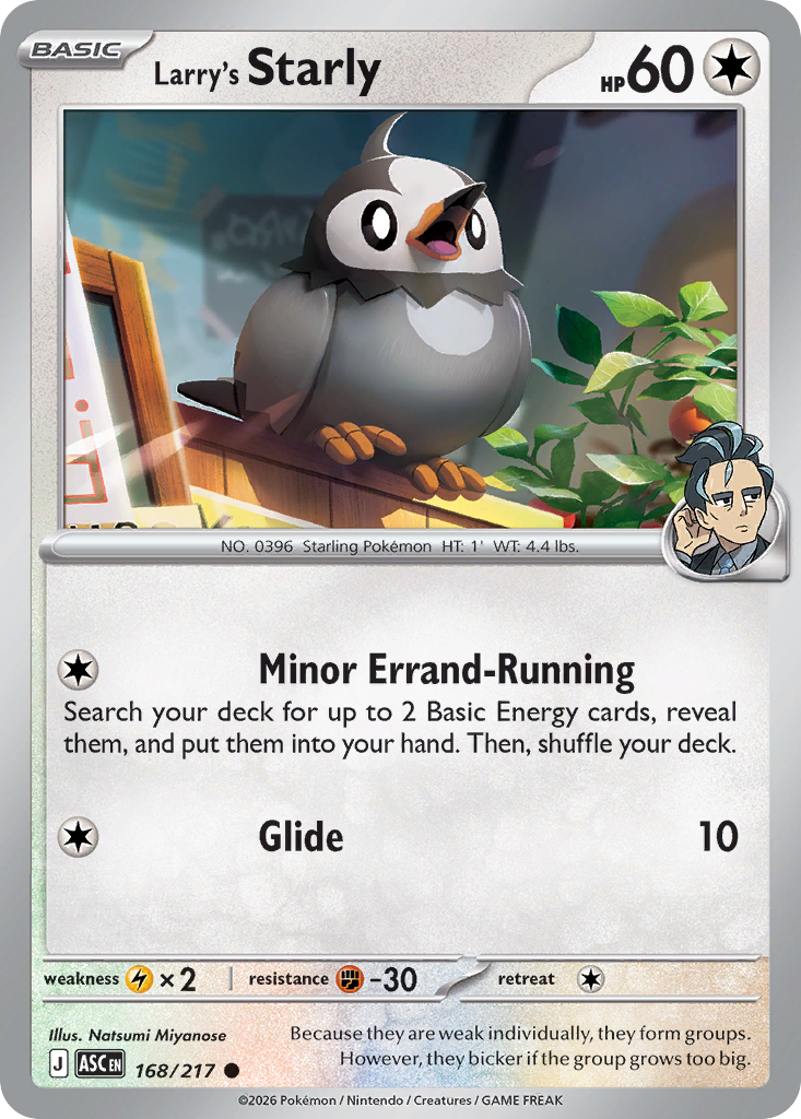Larry's Starly (168/217) - Ascended Heroes (ASC)