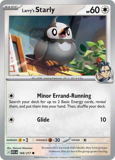 Larry's Starly (168/217) - Ascended Heroes (ASC)