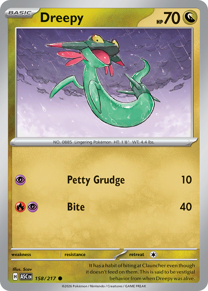 Dreepy (158/217) - Ascended Heroes (ASC)