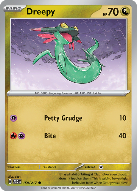 Dreepy (158/217) - Ascended Heroes (ASC)