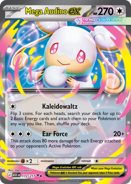 Mega Audino ex (172/217) - Ascended Heroes (ASC)